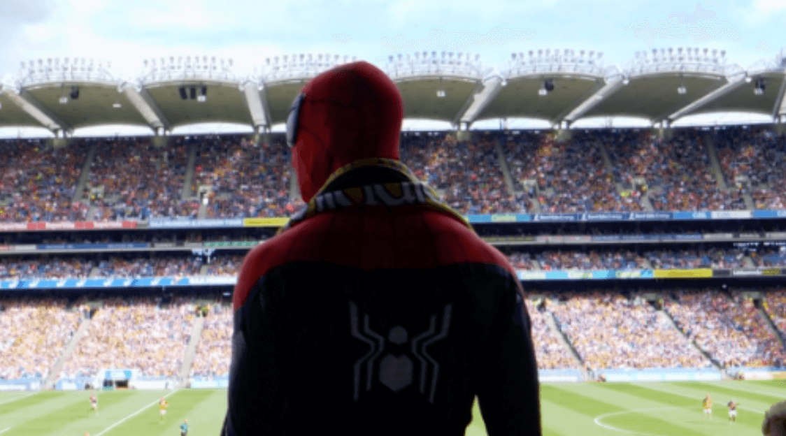 Spider-Man watches Kilkenny hurling