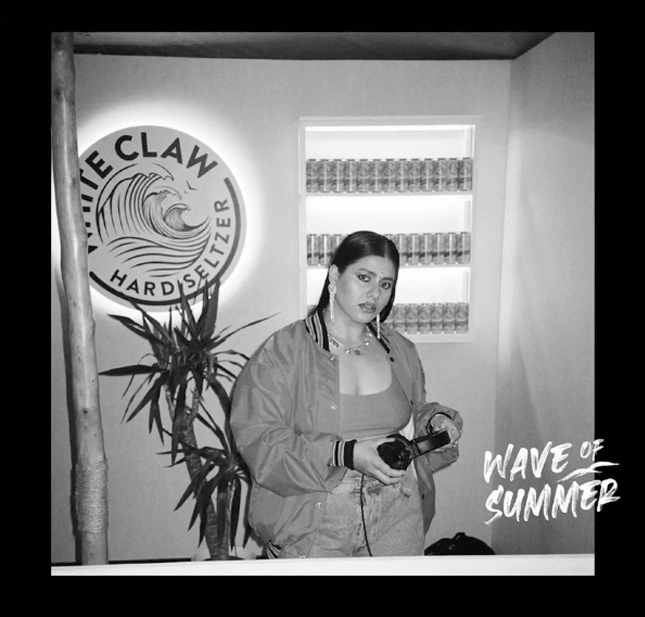 White Claw pop-up interior