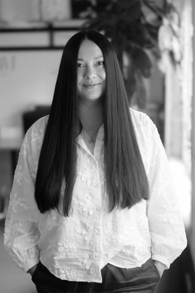 Anastasiia Kuprina in the Headcase studio.